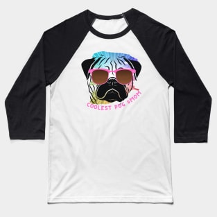 Coolest Pug Mom Baseball T-Shirt